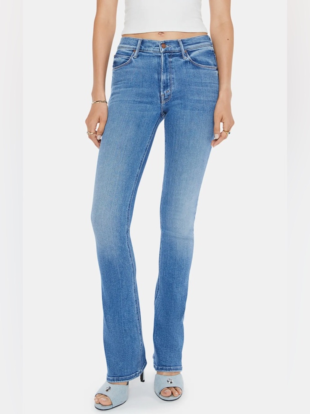Mother The Runaway Jeans in Ready Set Go Medium Wash Size 29 Flare